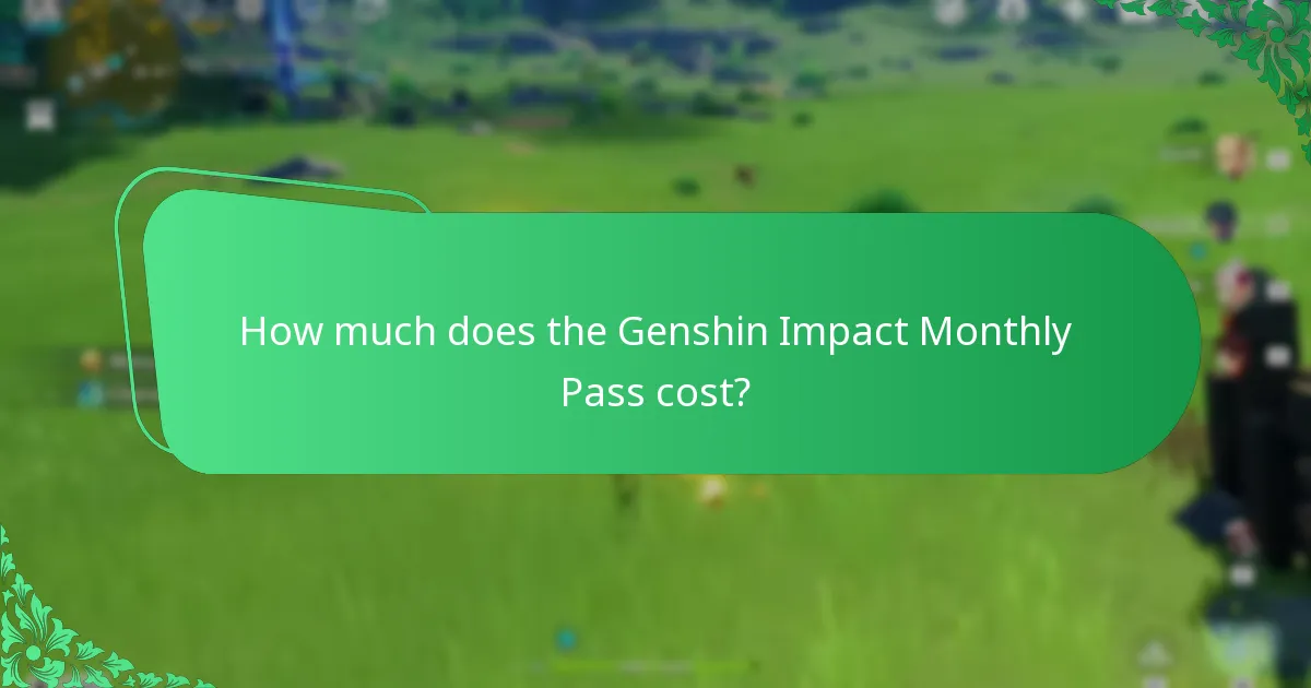 How can players budget for the Genshin Impact Monthly Pass?