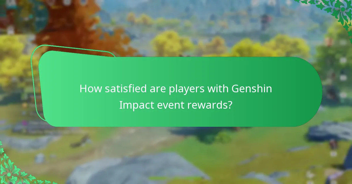 What is the community feedback on Genshin Impact event rewards?