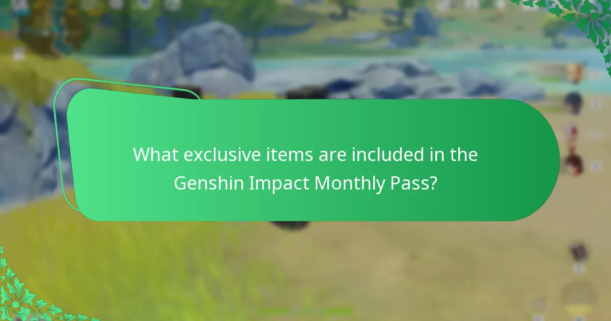 What resource rewards are provided by the Genshin Impact Monthly Pass?