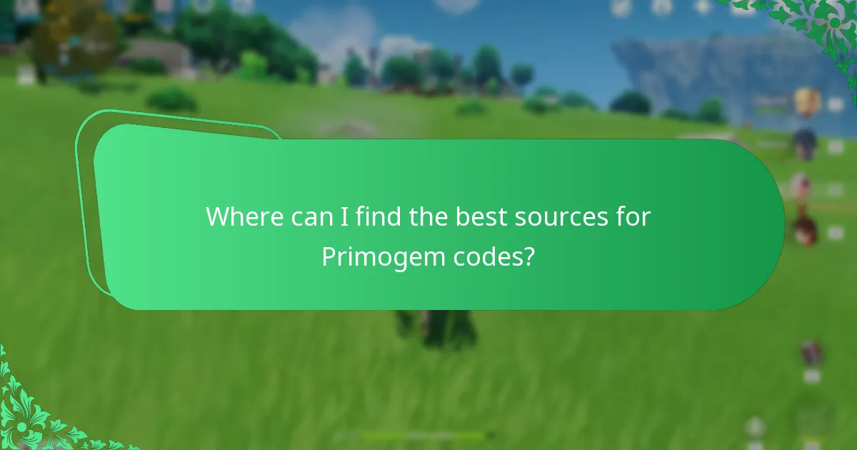 Which social media channels provide reliable updates on Primogem codes?